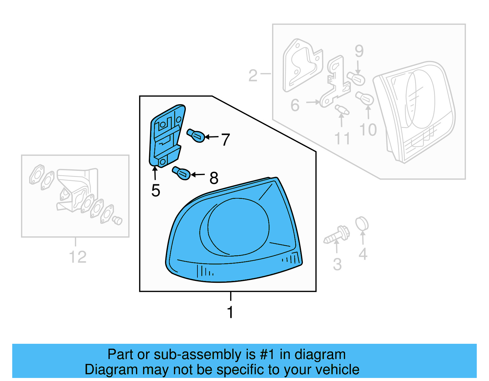 Tail Lamp Assembly 7L6-945-096-Q - View 7