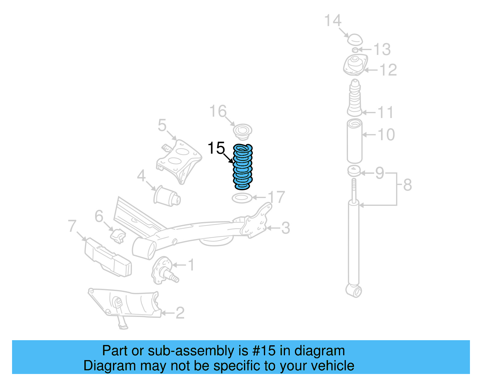 Coil Spring 1J0-511-115-AM - View 8
