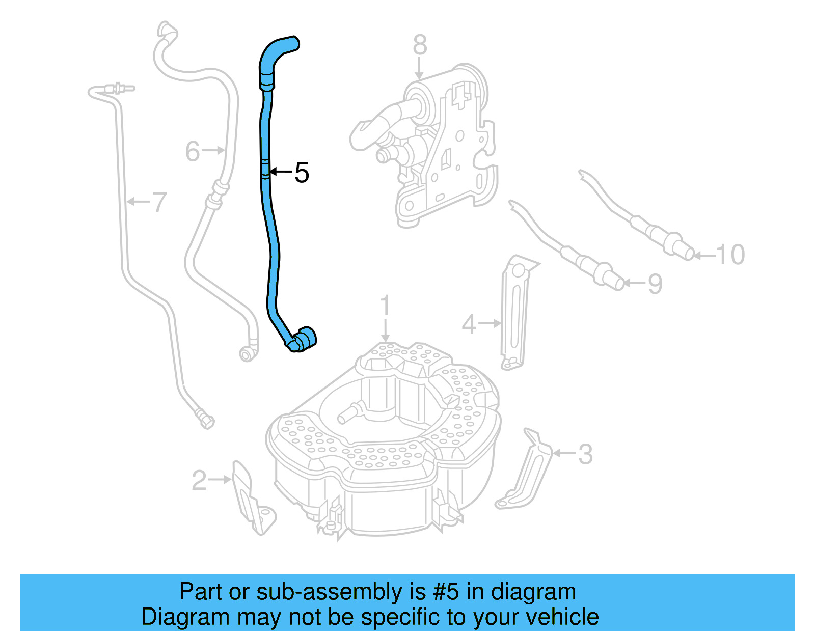 Vent Tube 5C0-201-160-B - View 9