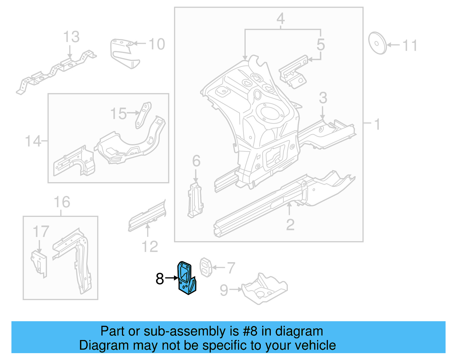 Rail End 7L0-805-677-B - View 14