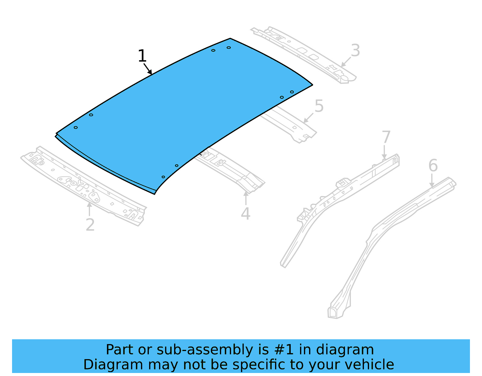 Roof Panel 5NL-817-101-C - View 3