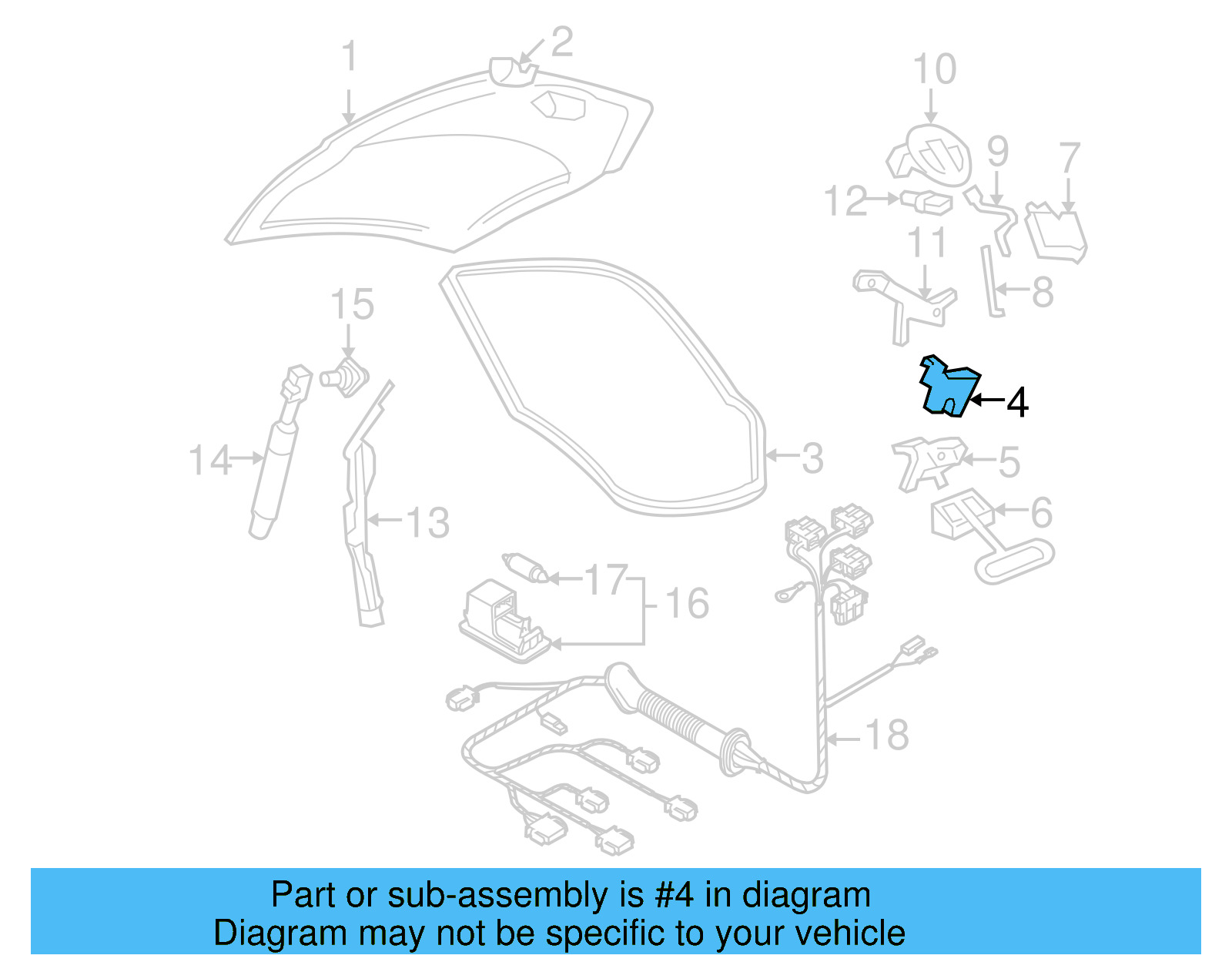 Lock 1C0-827-505-E-01C - View 13
