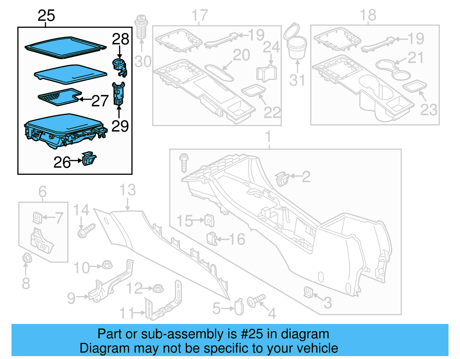 Storage Tray 561-863-284-1QB - View 6