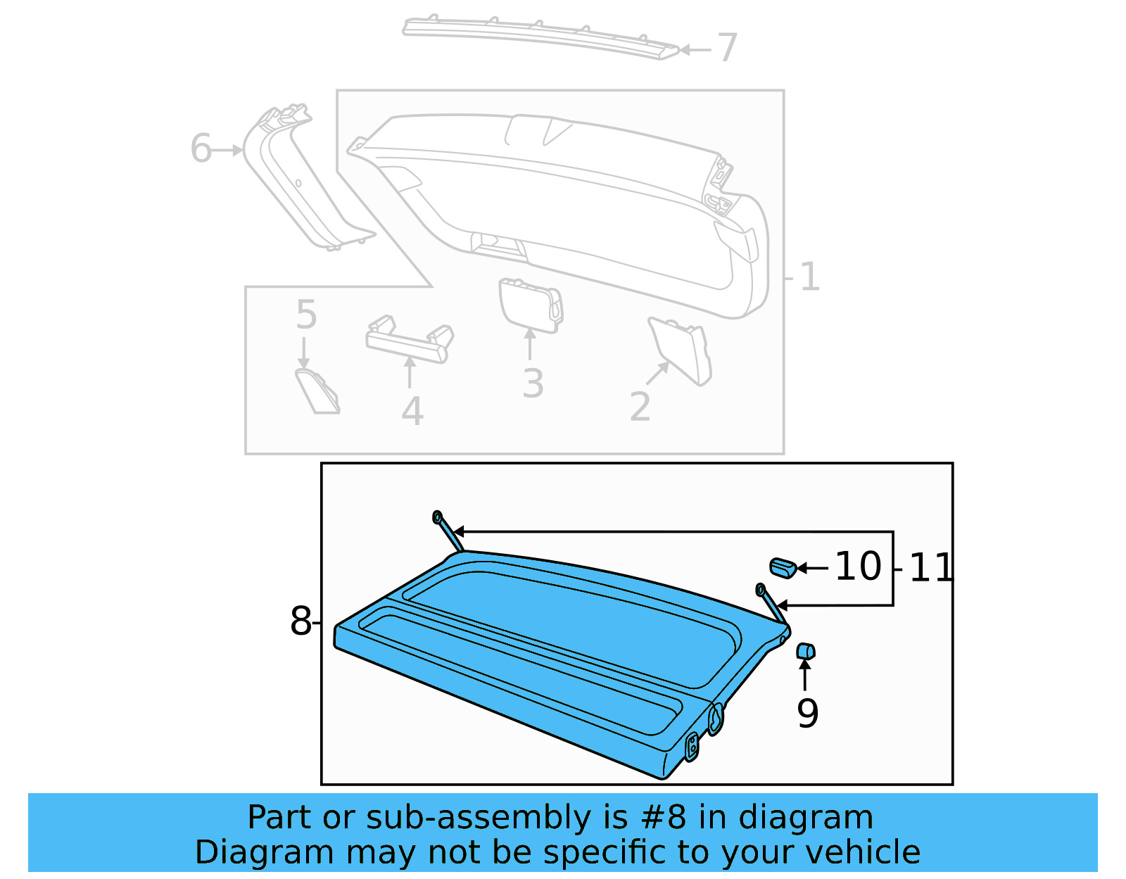 Tonneau Cover 2GJ-867-769-EH8 - View 2
