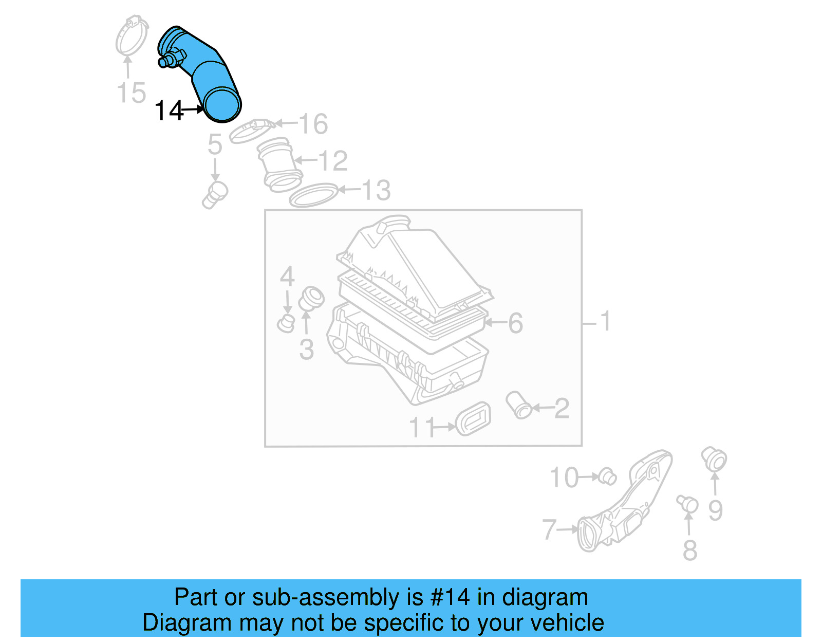 Connector Pipe 1C0-129-684-P - View 3