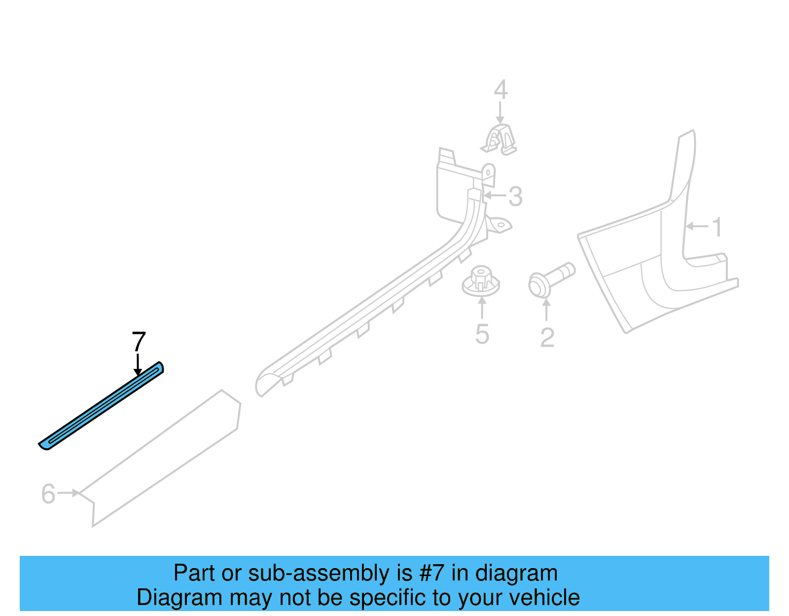 Sill Plate 1K8-853-537-F-KC8 - View 5