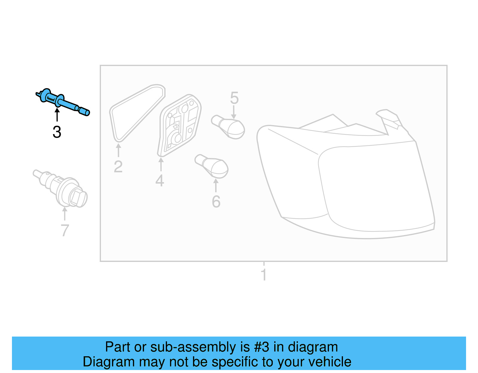 Tail Lamp Assembly Retainer 1K8-945-300 - View 11