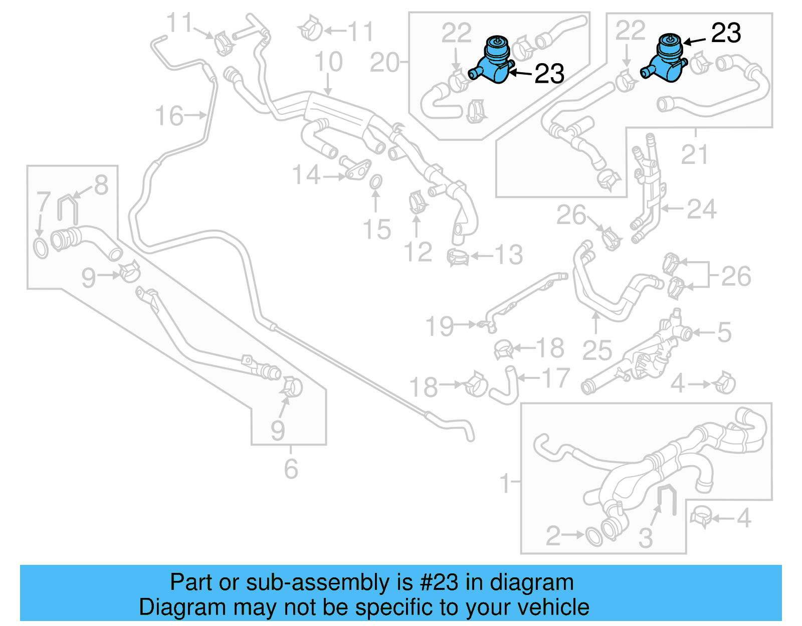 Water Valve 1J0-819-809 - View 8