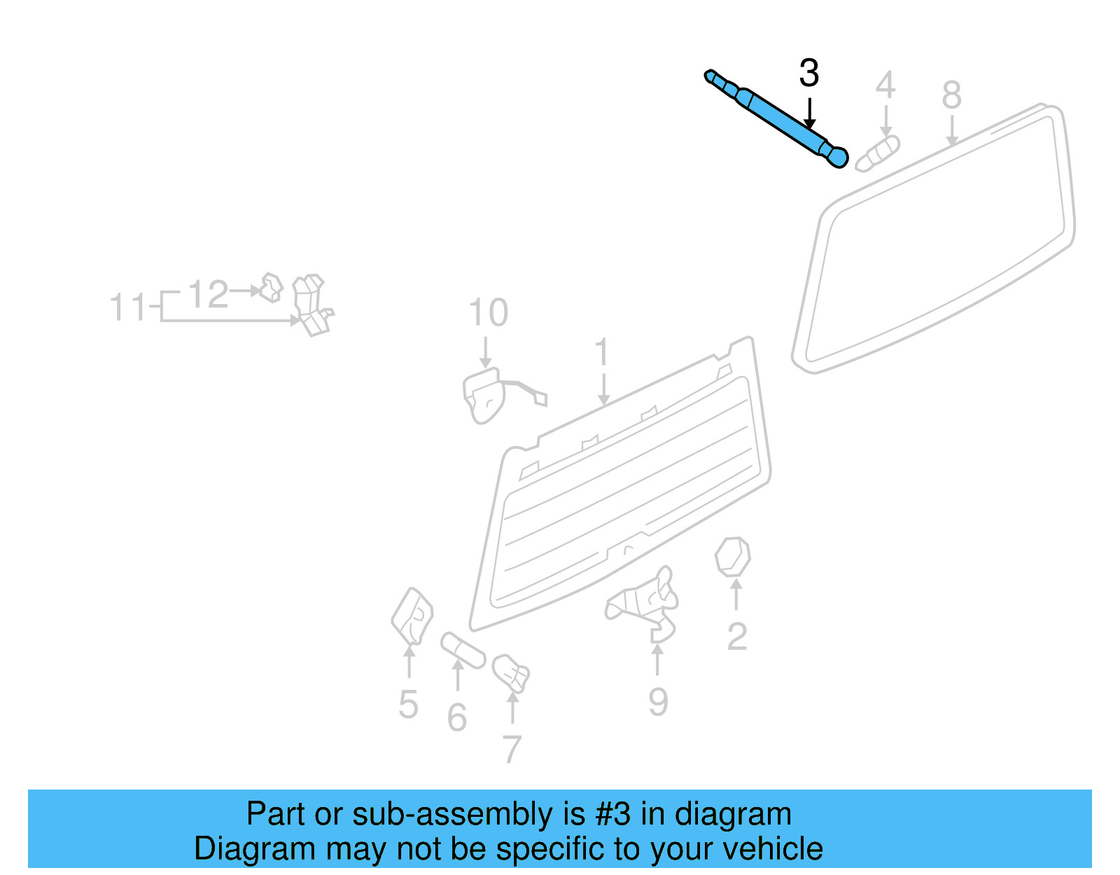 Support Cylinder 7L6-845-587-A - View 4
