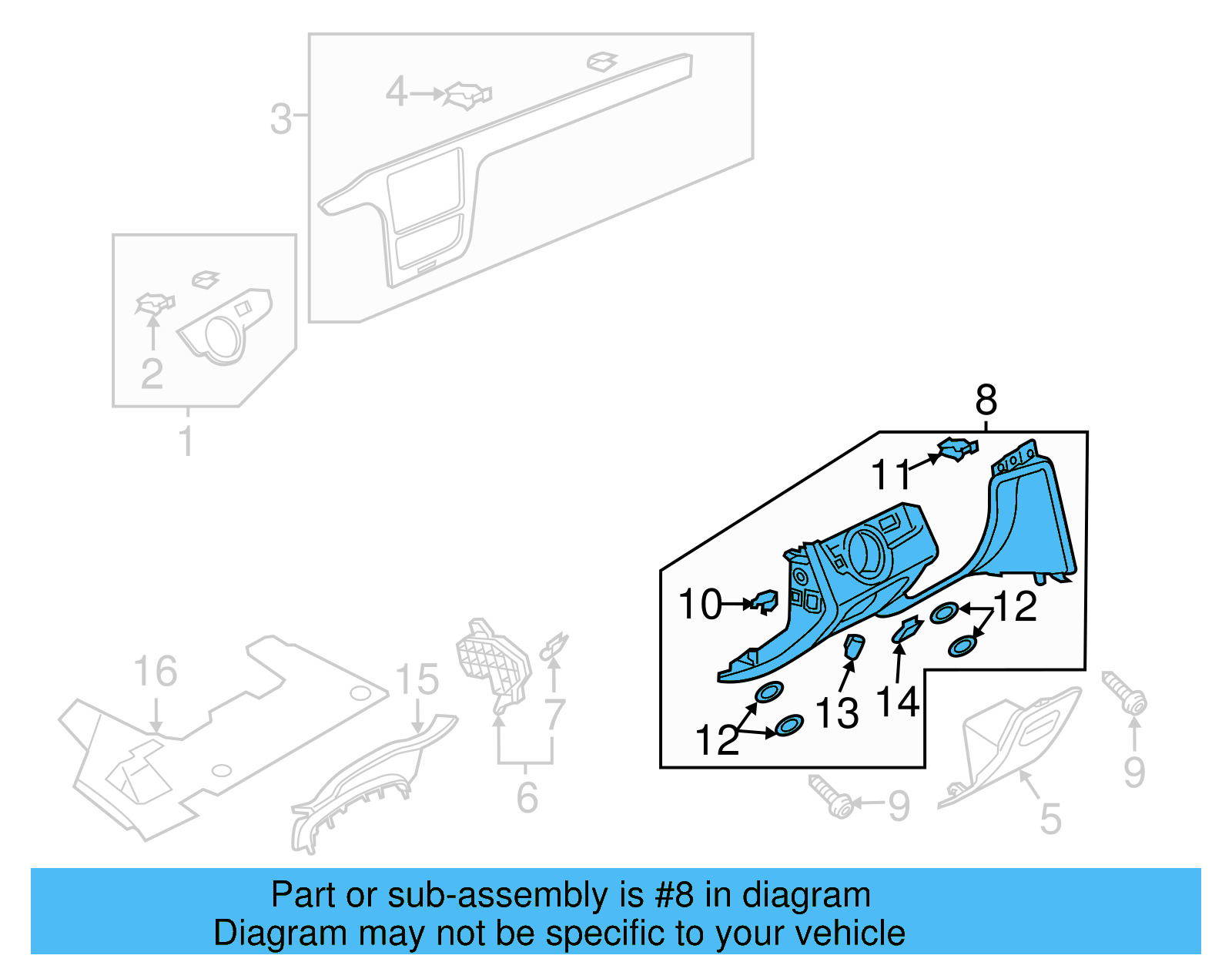 Lower Panel 561-858-365-H-82V