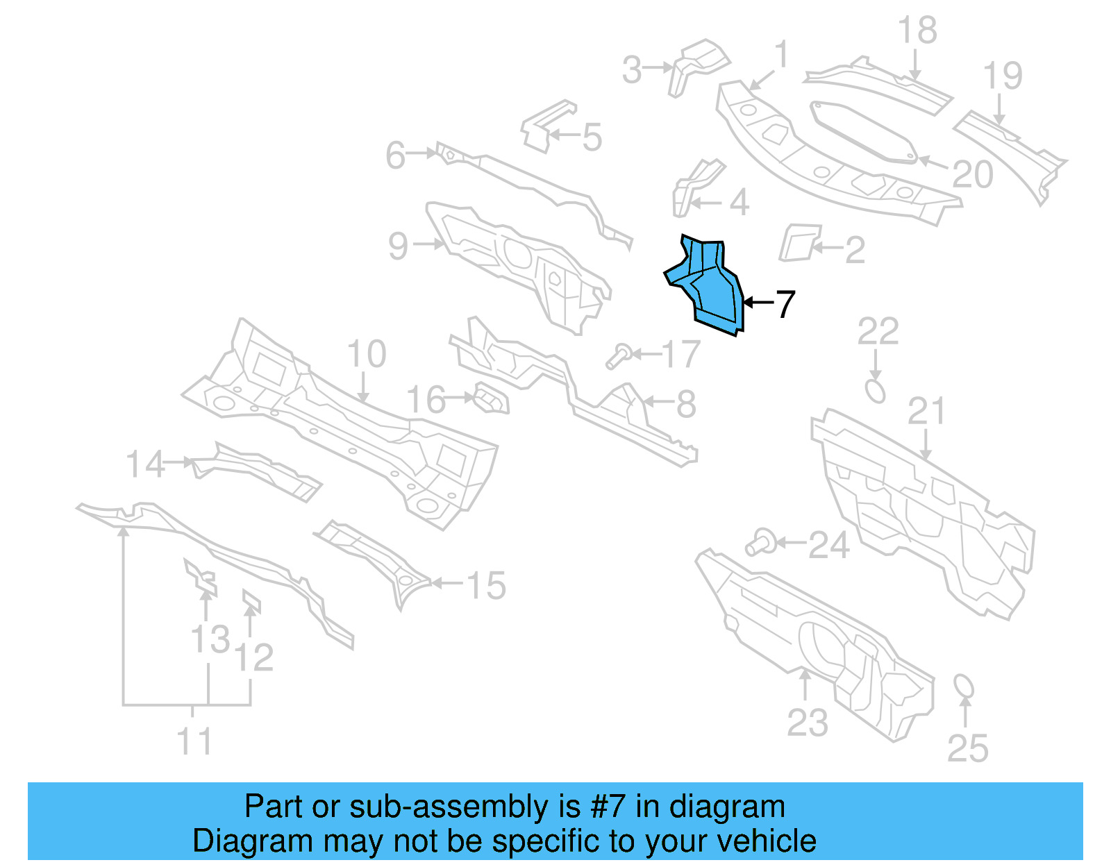 Lower Frame 5N0-802-222 - View 6