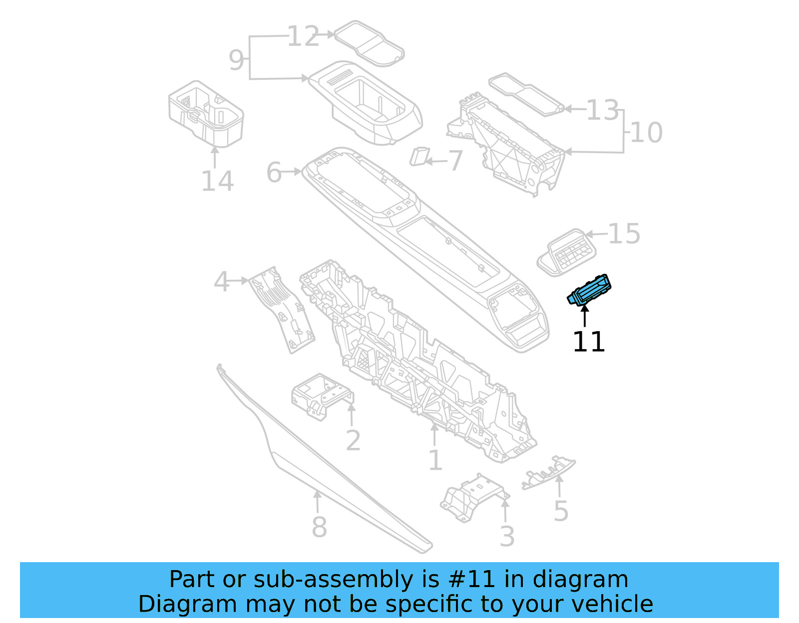 Rear Compartment 11A-864-893-4PK - View 4