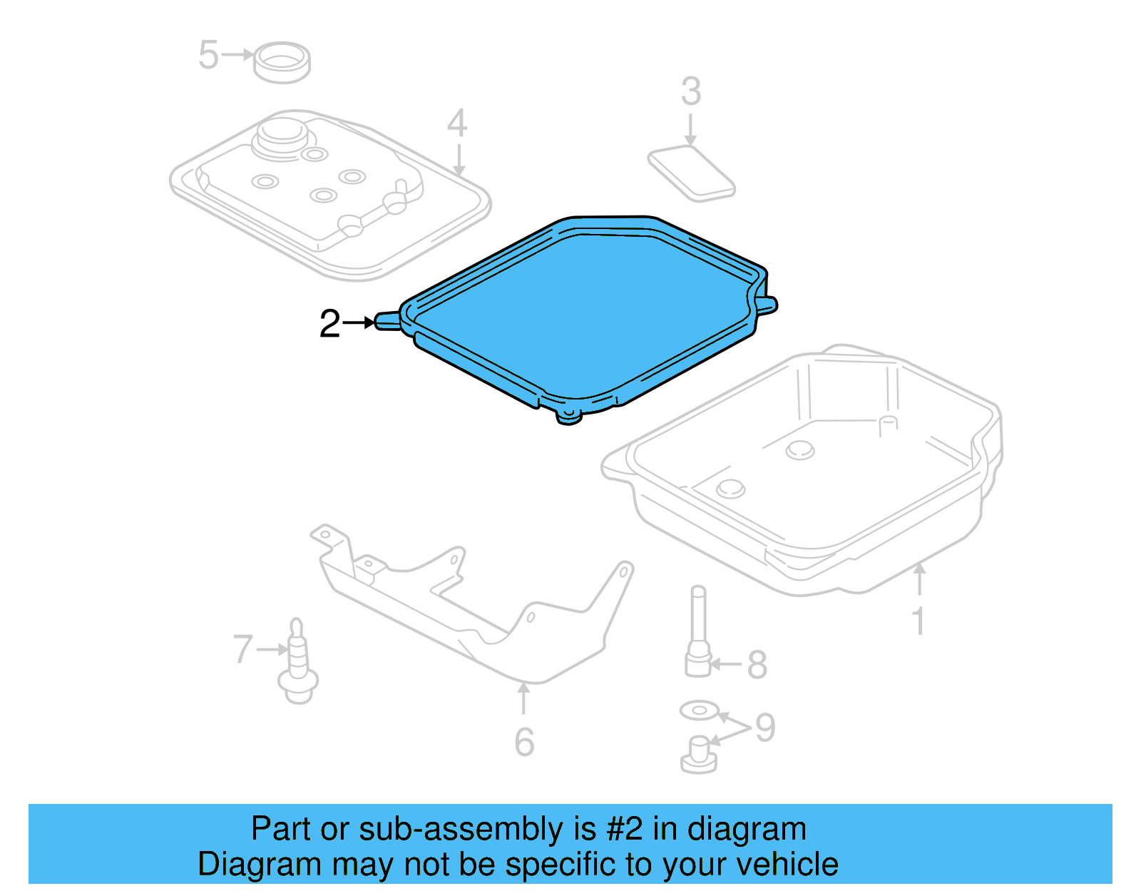 Transmission Oil Pan Gasket 09B-321-371 - View 7