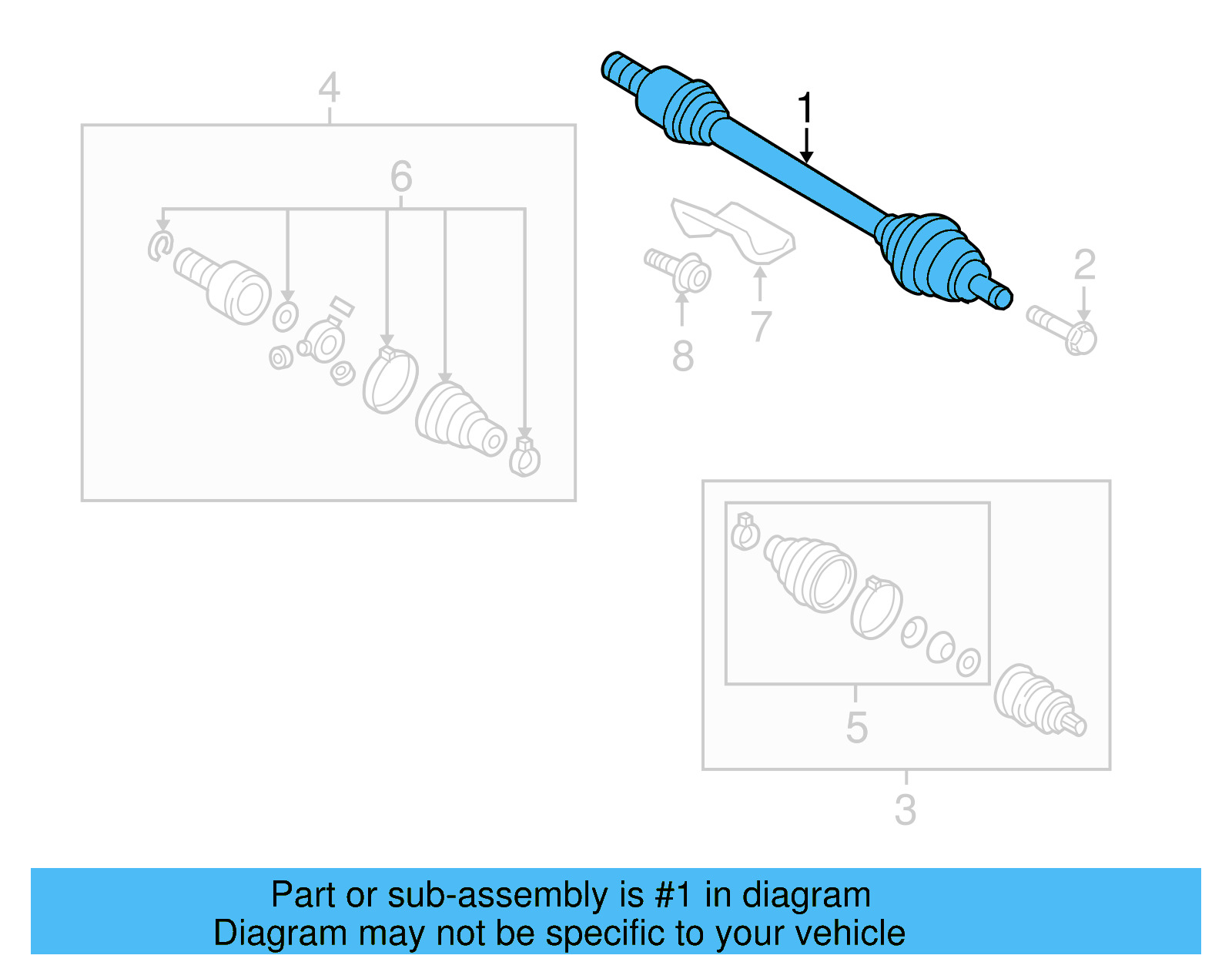 Axle Assembly 1K0-407-272-EB - View 10