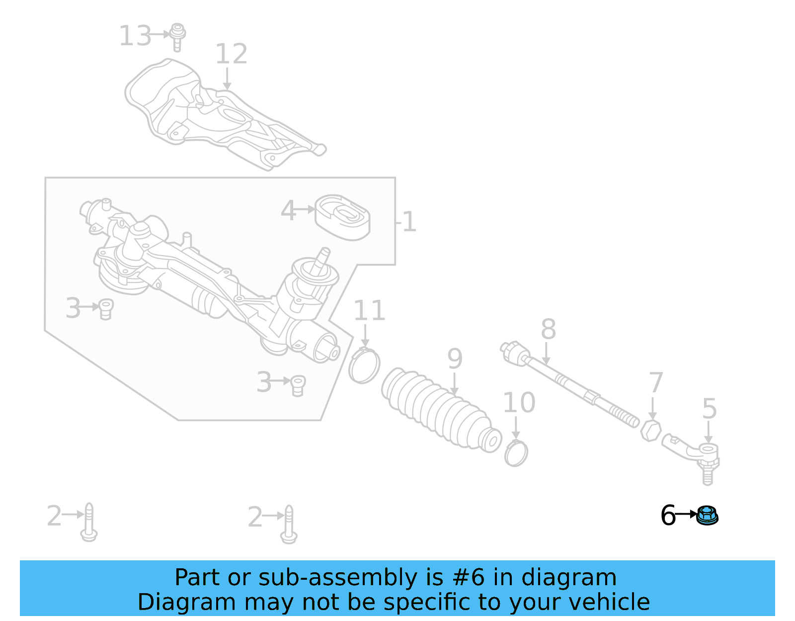 Outer Tie Rod Lock Nut WHT-005-538 - View 24