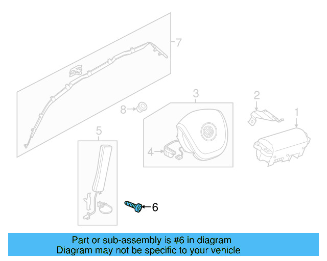 Ft Seat Air Bag Bolt N-910-423-01 - View 8