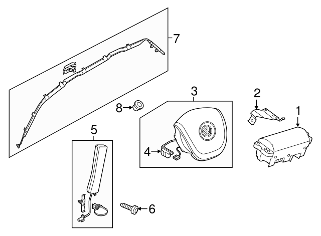 Head Air Bag Nut WHT-000-868 - View 24