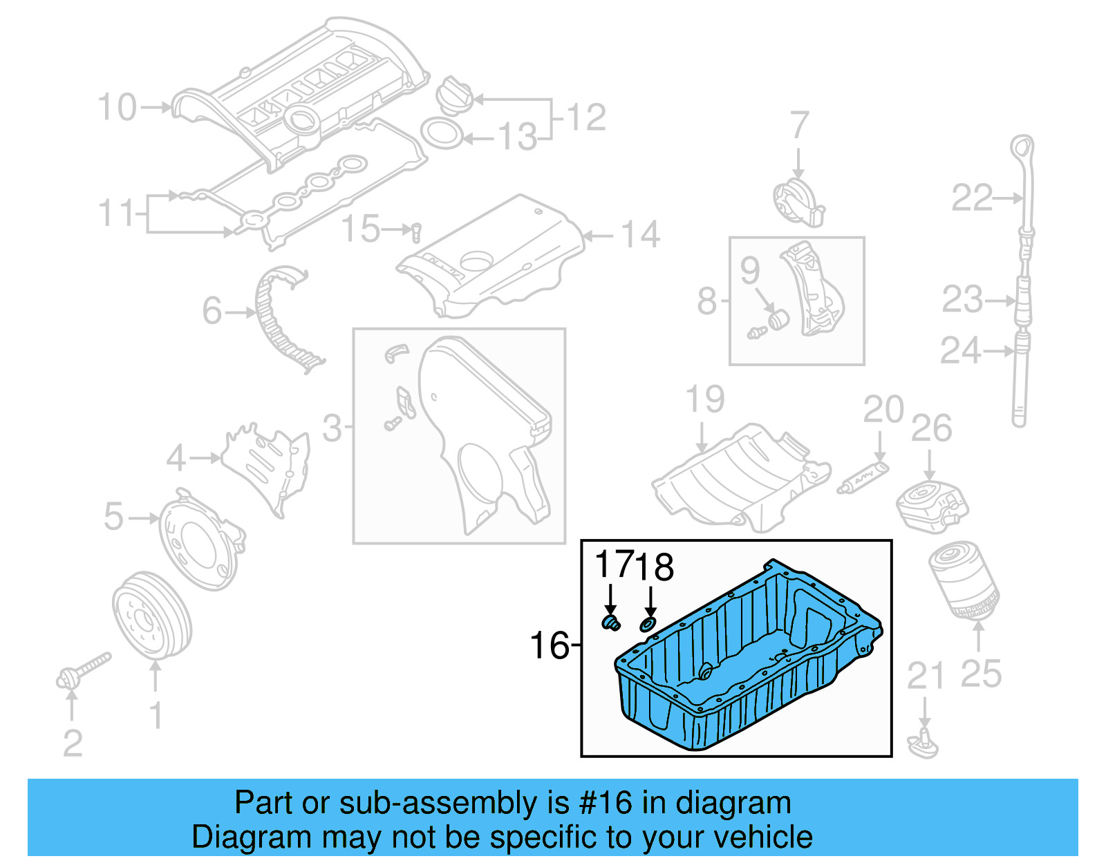 Oil Pan 06B-103-601-CH - View 5