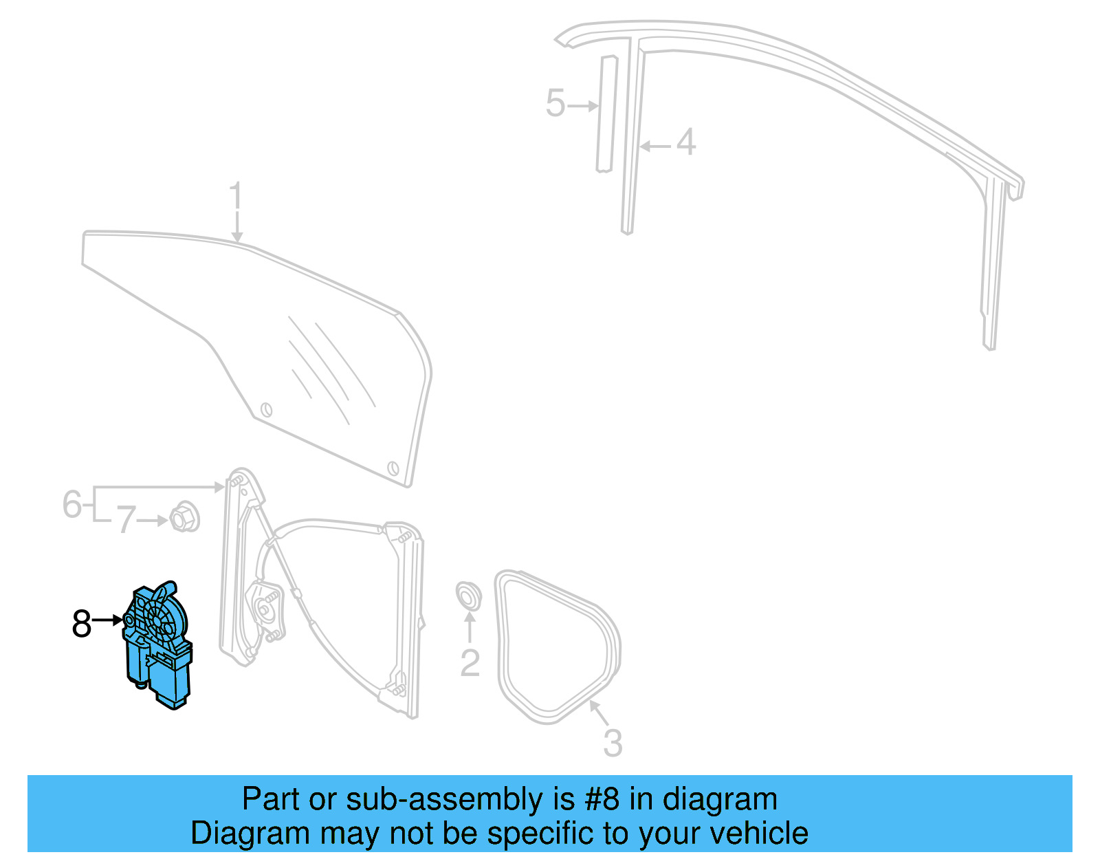 Window Motor 561-959-702-C-Z0B - View 4