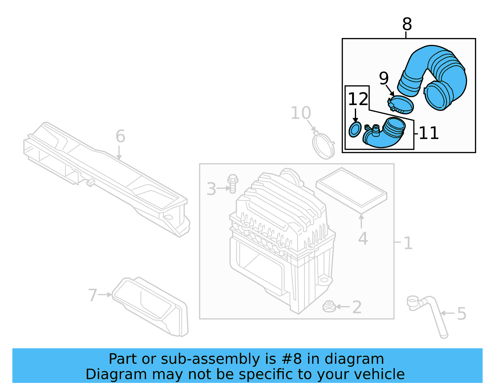 Intake Pipe 3QF-129-654-F - View 6