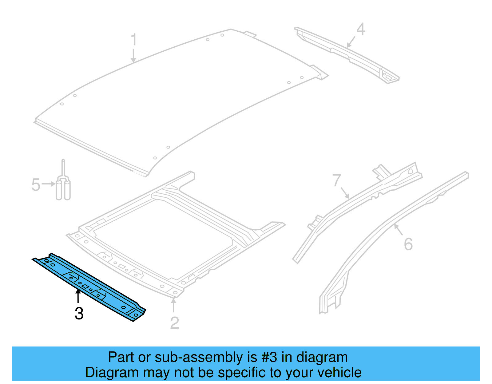 Header Panel 5G9-817-123-B - View 4