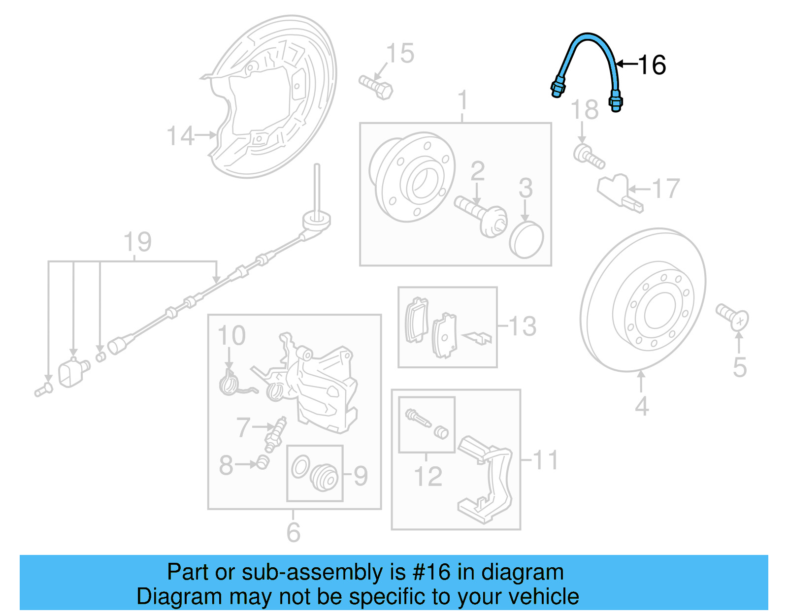 Brake Hose 561-611-775-B - View 6