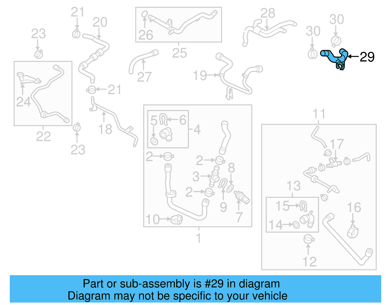 Engine Coolant Hose 1K0-121-157-EP