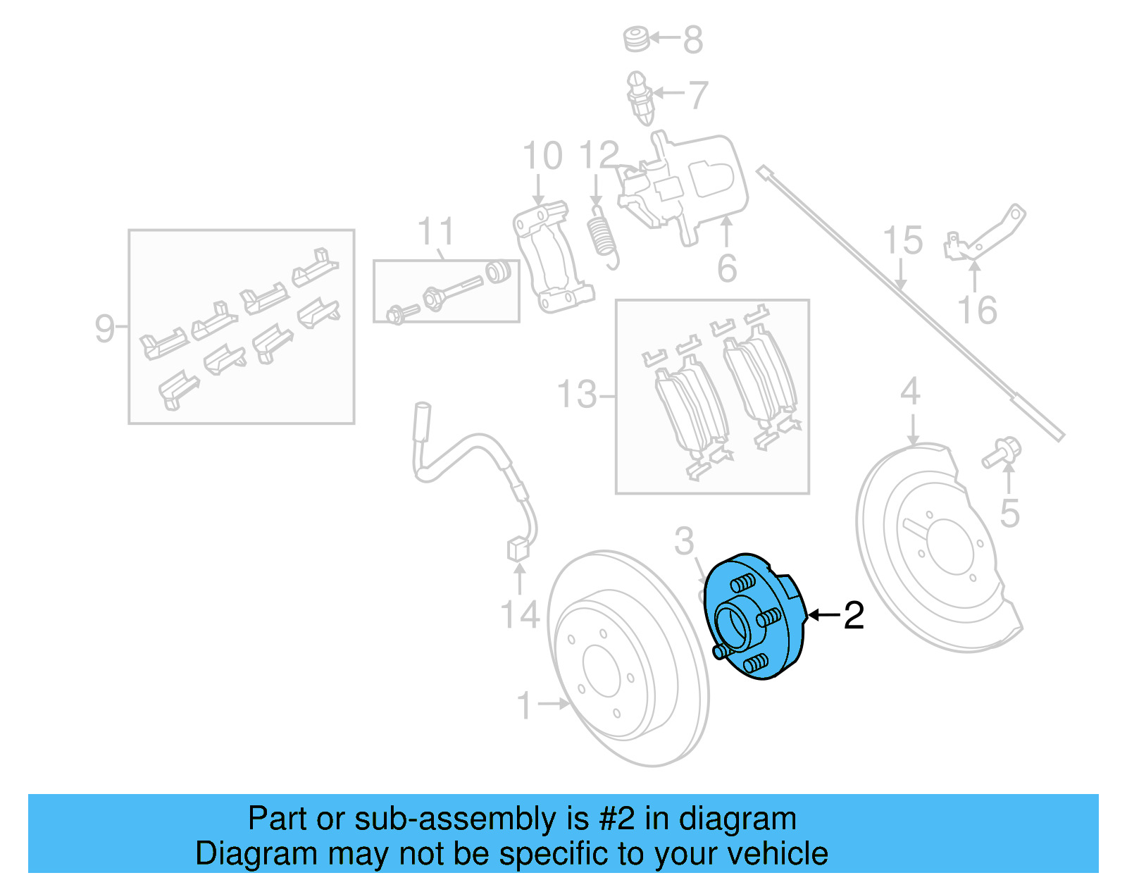 Hub & Bearing 7B0501611L - View 4