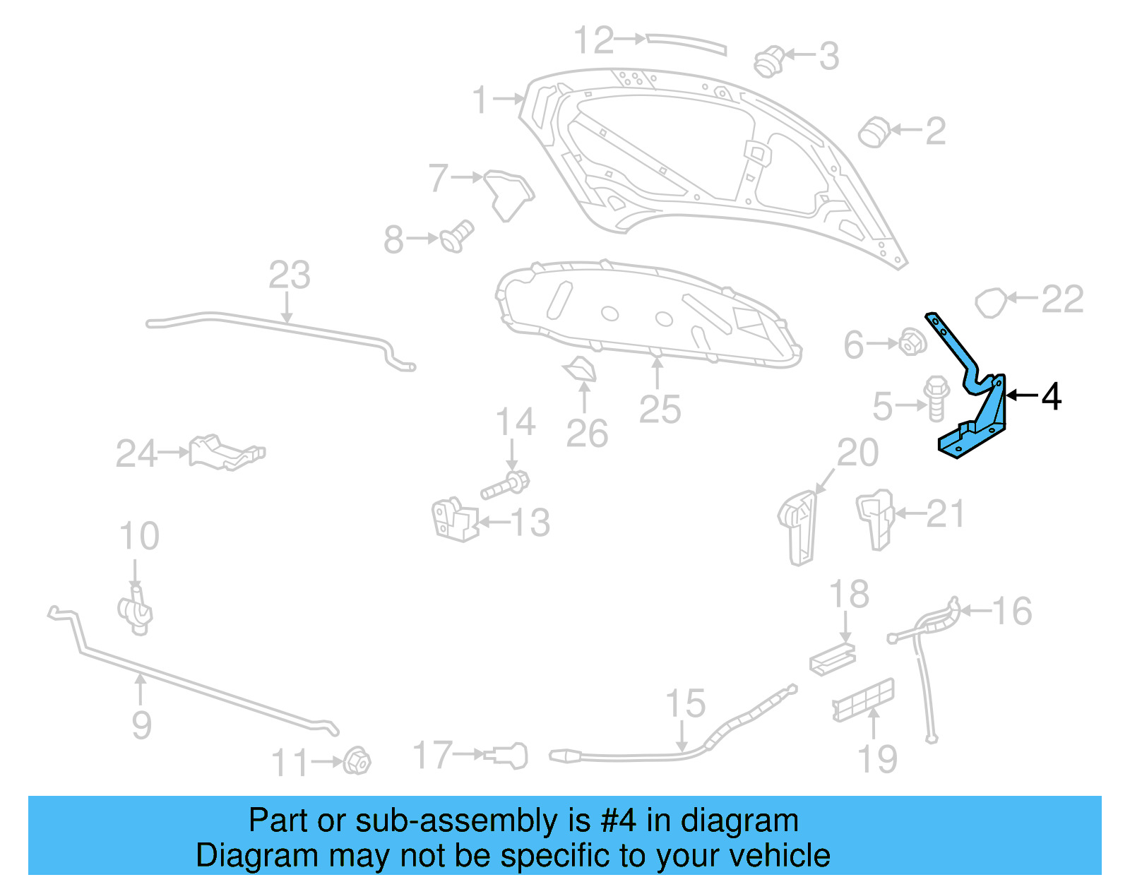 Hood Hinge 5C6-823-302-A - View 8