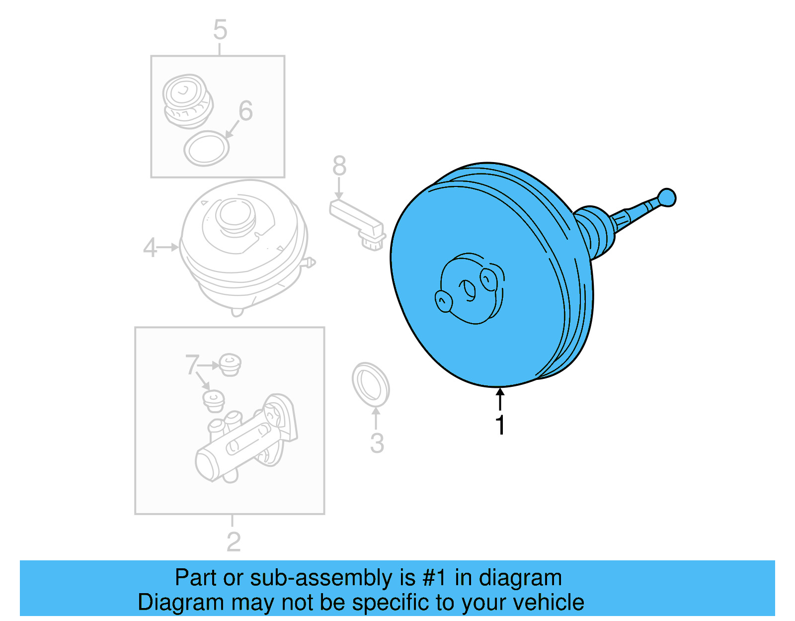 Power Booster 8E0-612-107-J - View 4