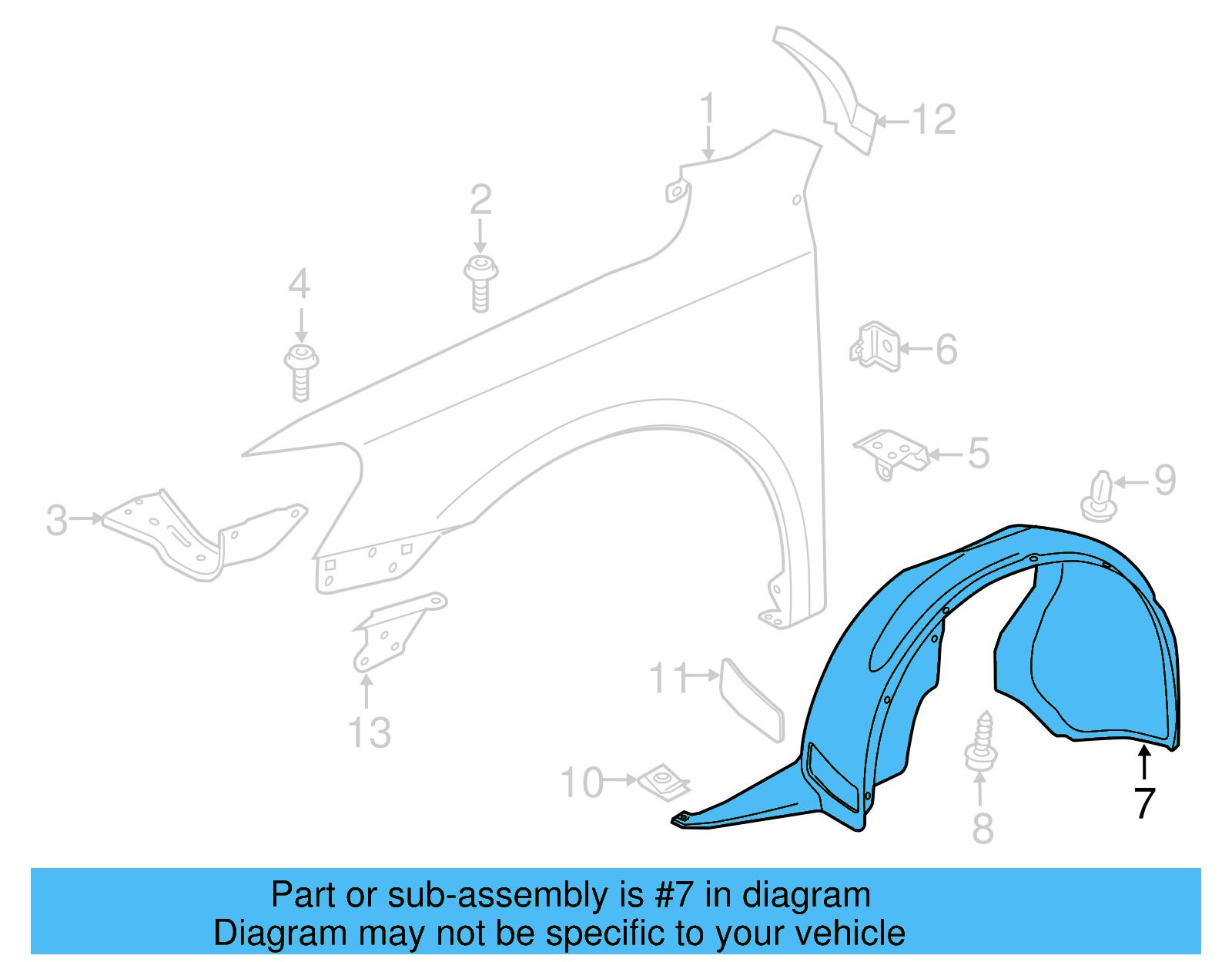 Fender Liner 561-805-911-D-9B9 - View 3