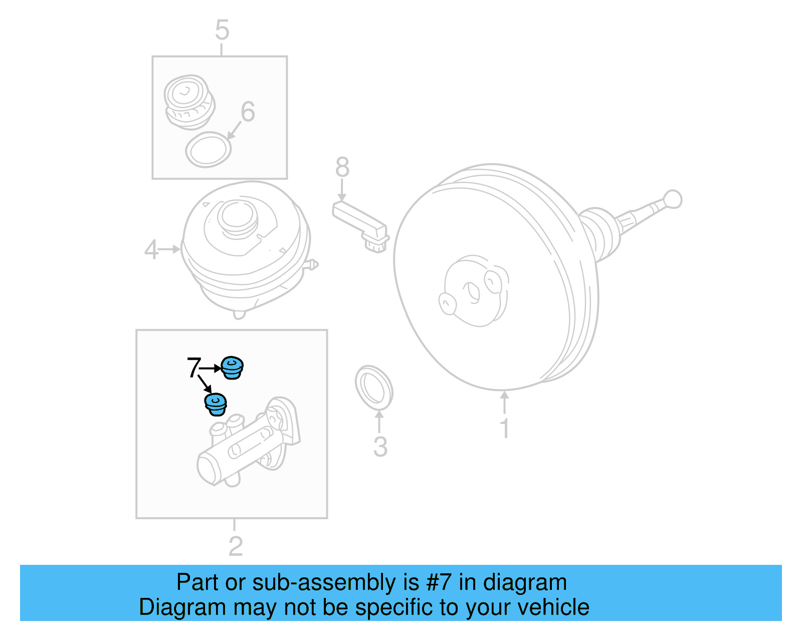 Reservoir Cap Plug 4M0-611-817-A - View 6