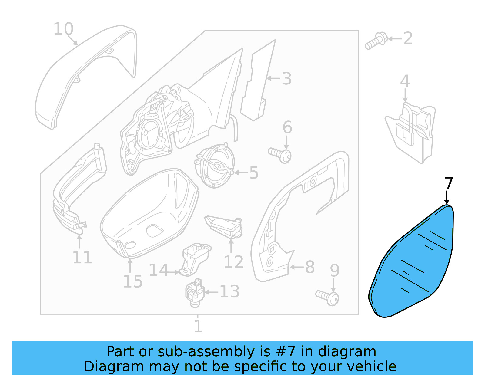 Mirror Glass 3CN-857-522-L