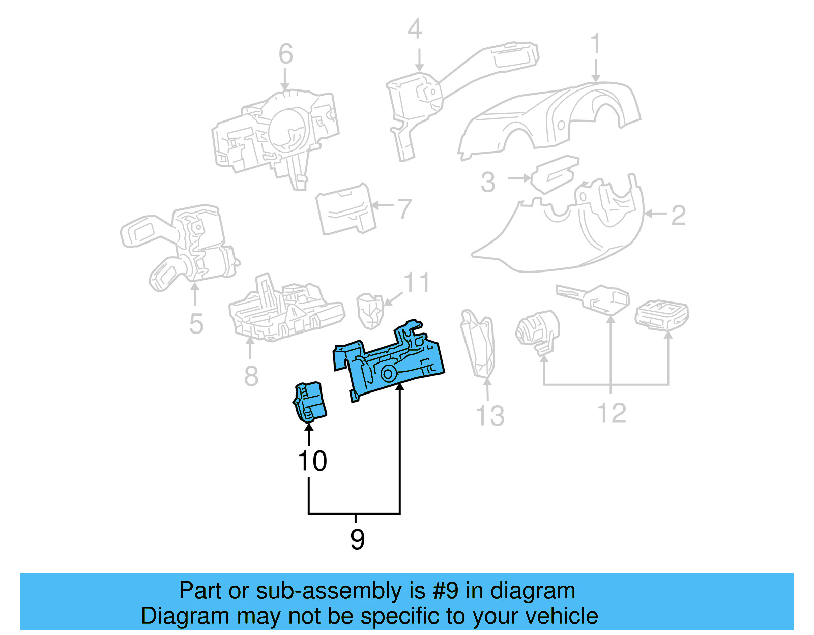 Lock Housing 1K0-905-841 - View 8