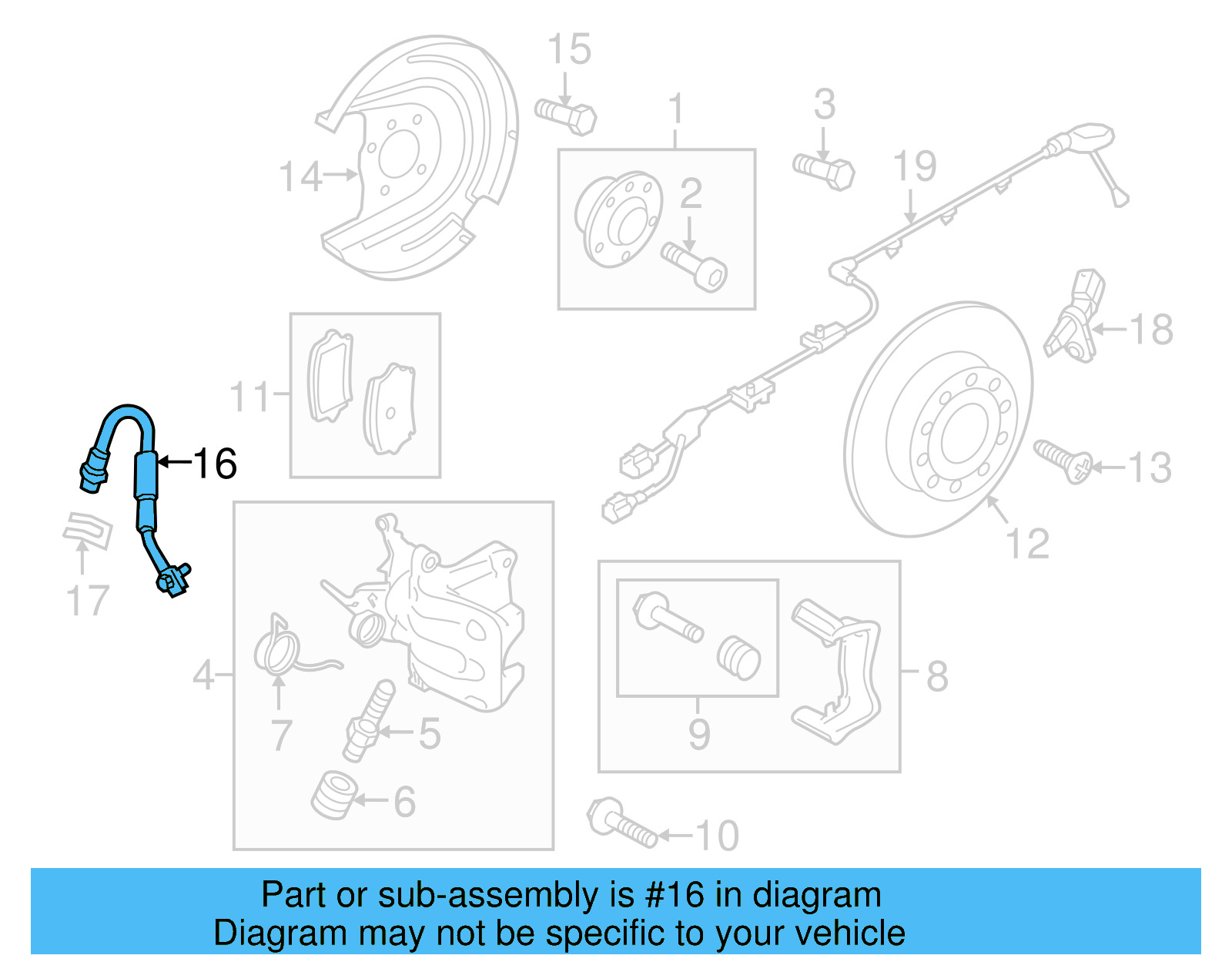 Brake Hose 5Q0-611-775-L - View 13