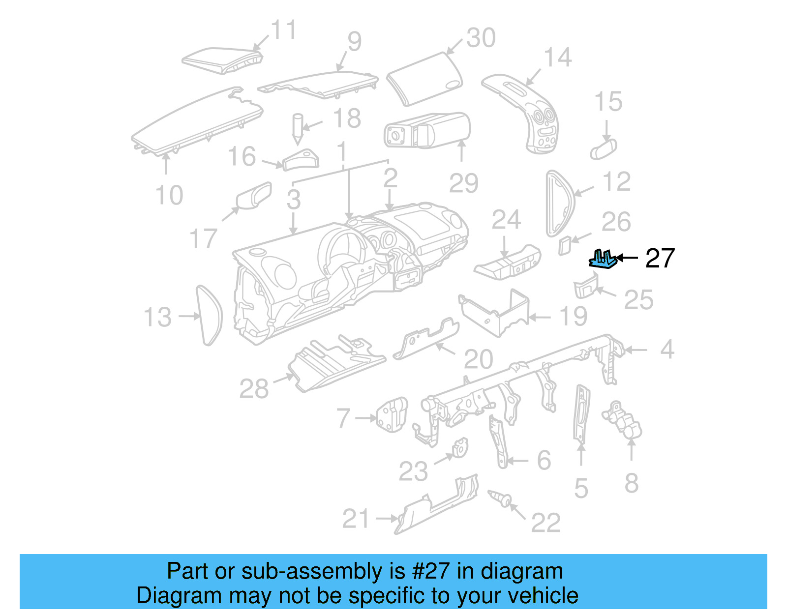 Switch Housing Mount 1C0-919-136 - View 7