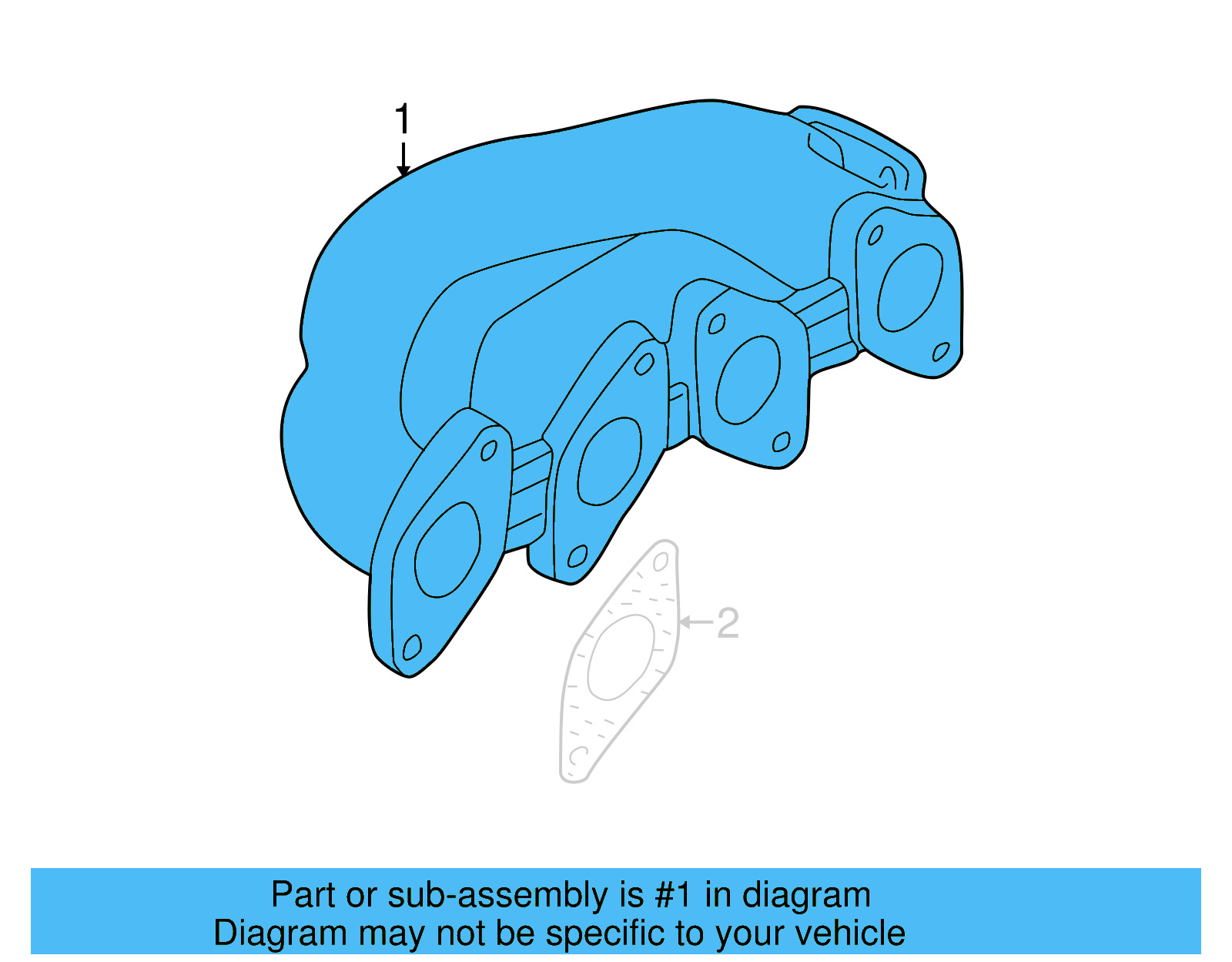 Exhaust Manifold 058-253-033-E - View 12