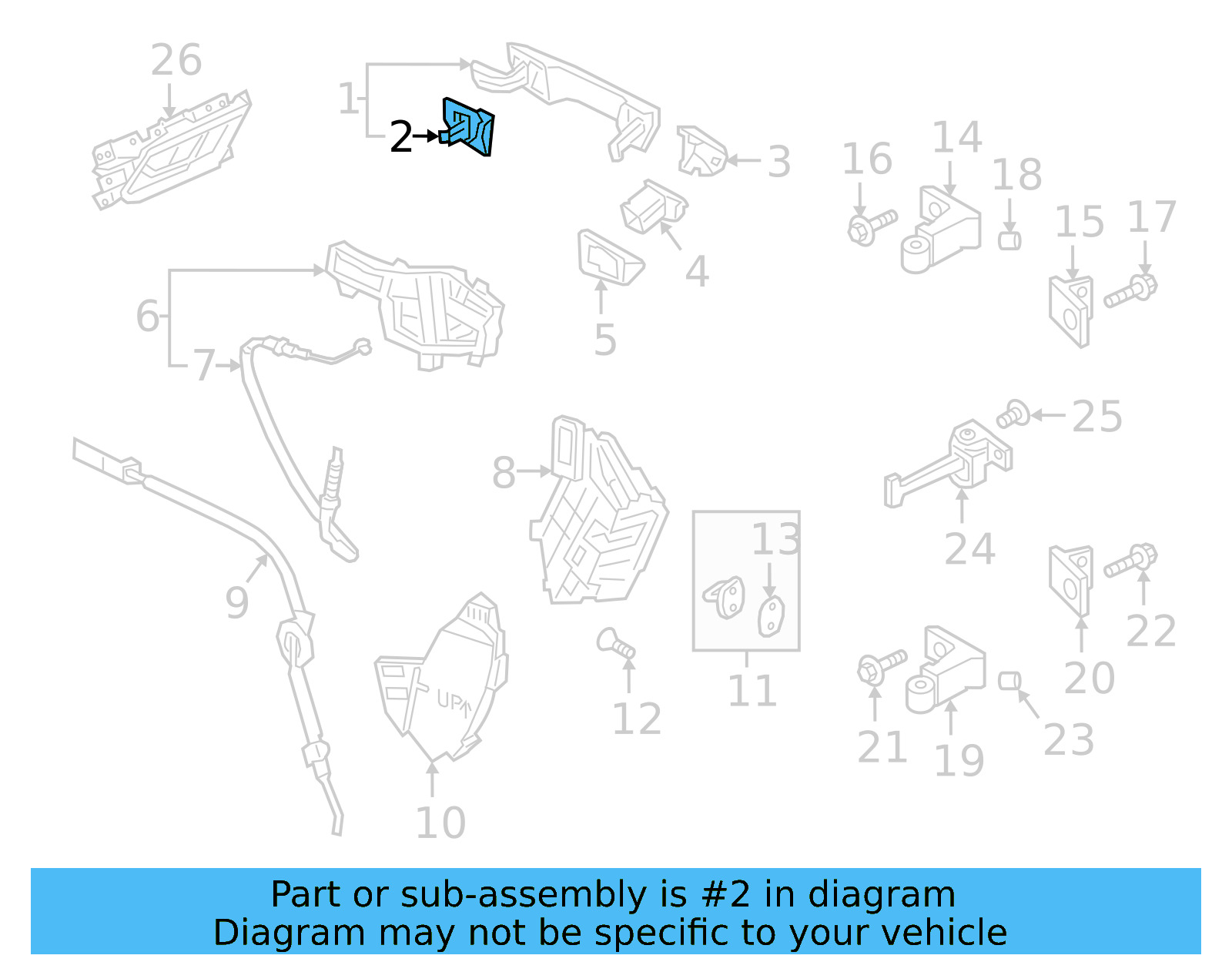 Handle, Outside Packing 17A-837-210-A-9B9 - View 3