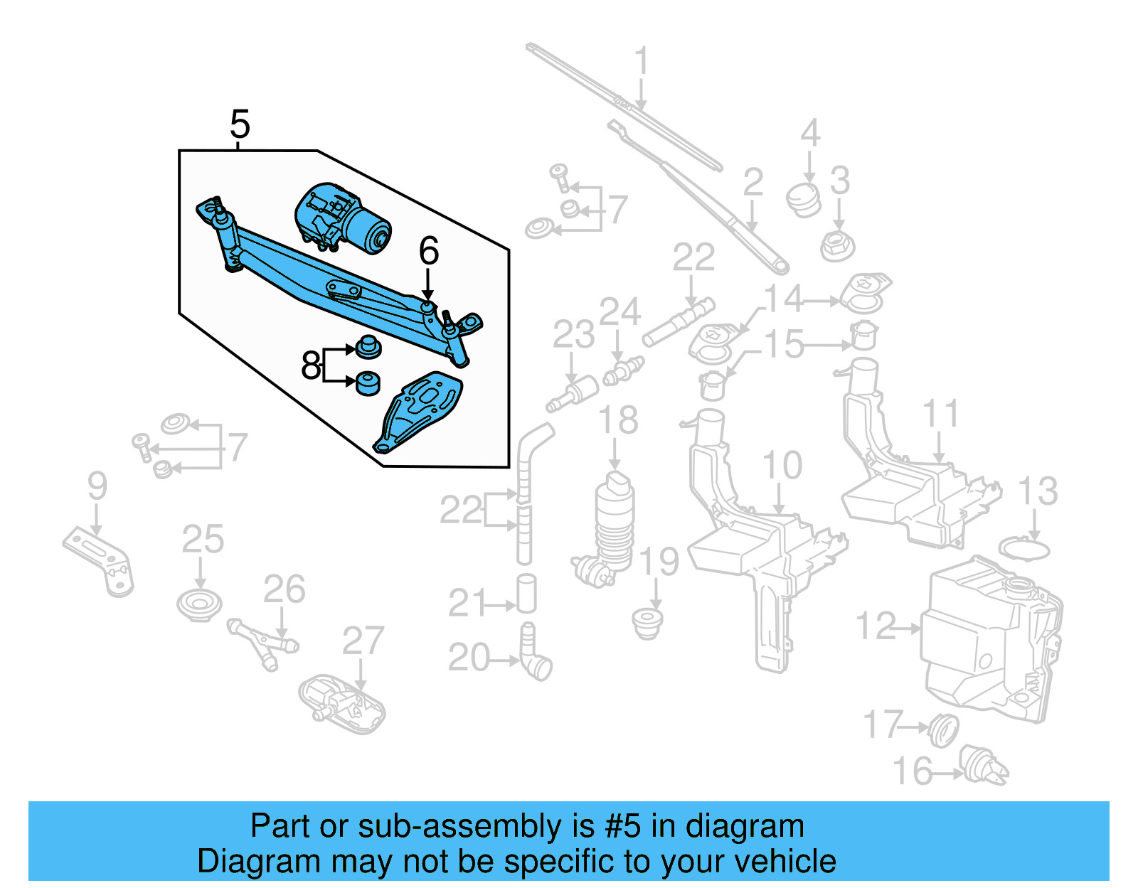 Wiper Motor 3C8-955-023-K - View 2