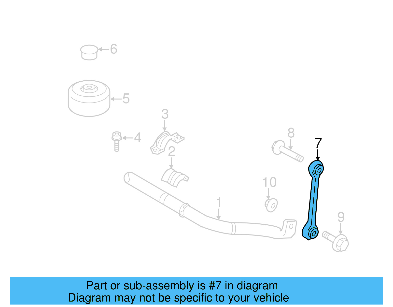 Stabilizer Link 7L0-411-317 - View 5