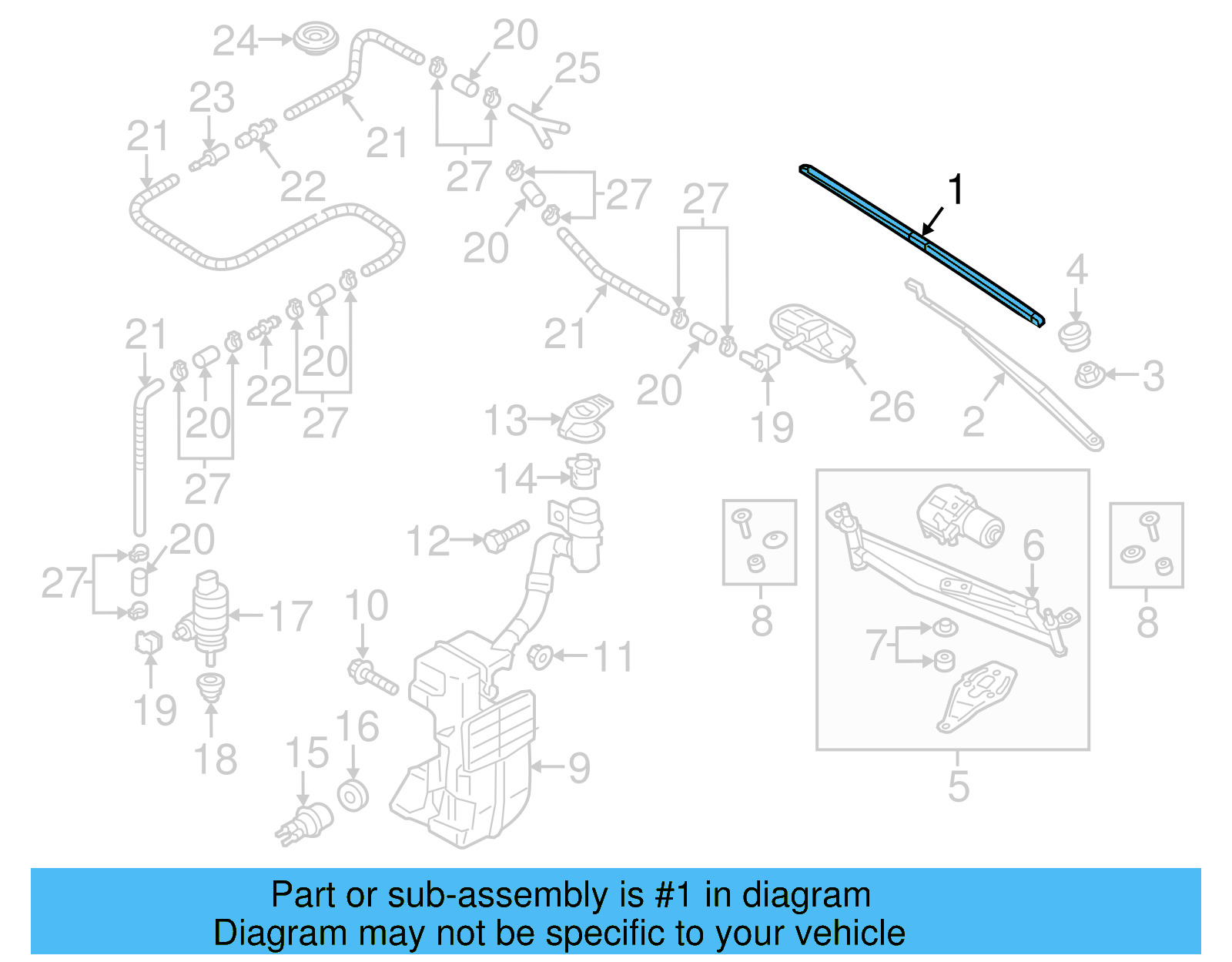 Wiper Blade 561-955-426-B - View 3