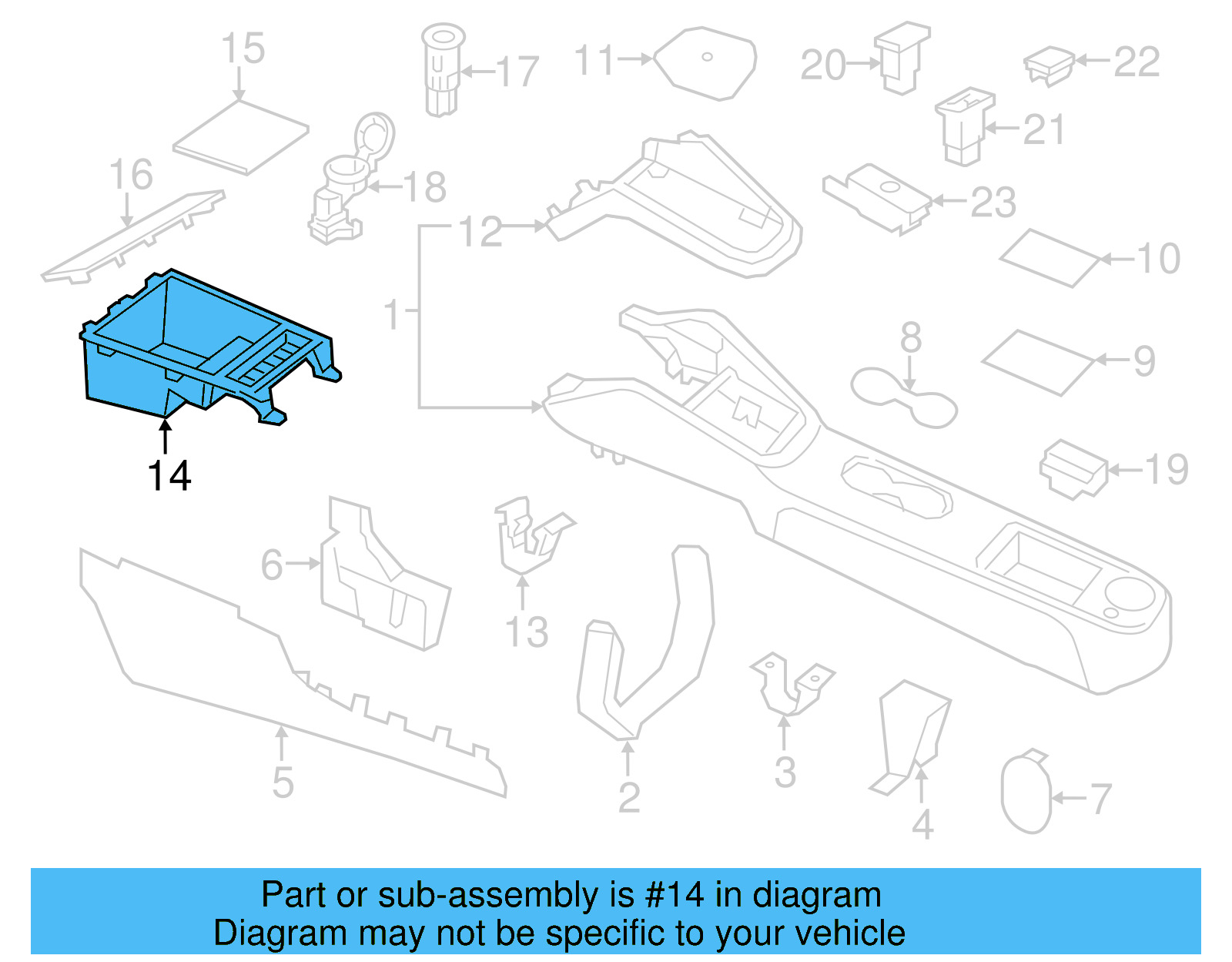 Storage Tray 5C7-857-925-B-81U