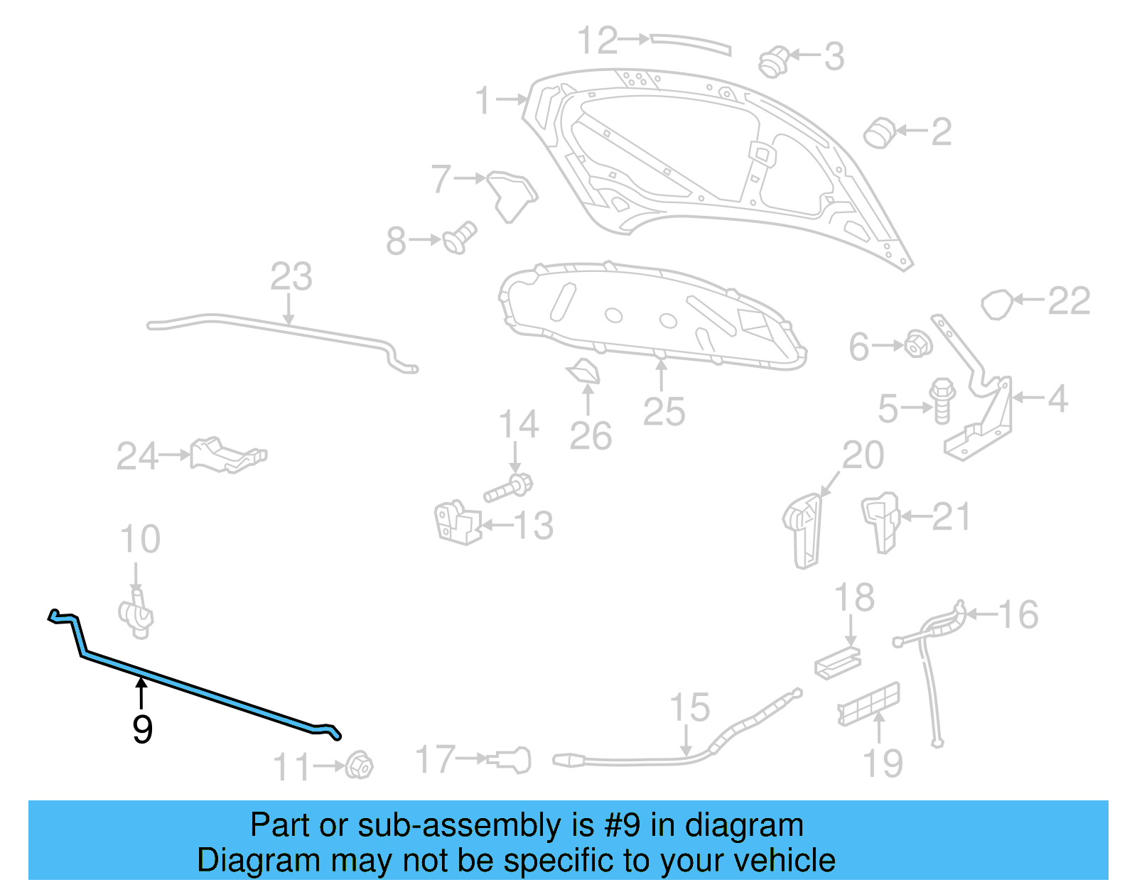 Support Rod 5C6-823-361-G - View 5
