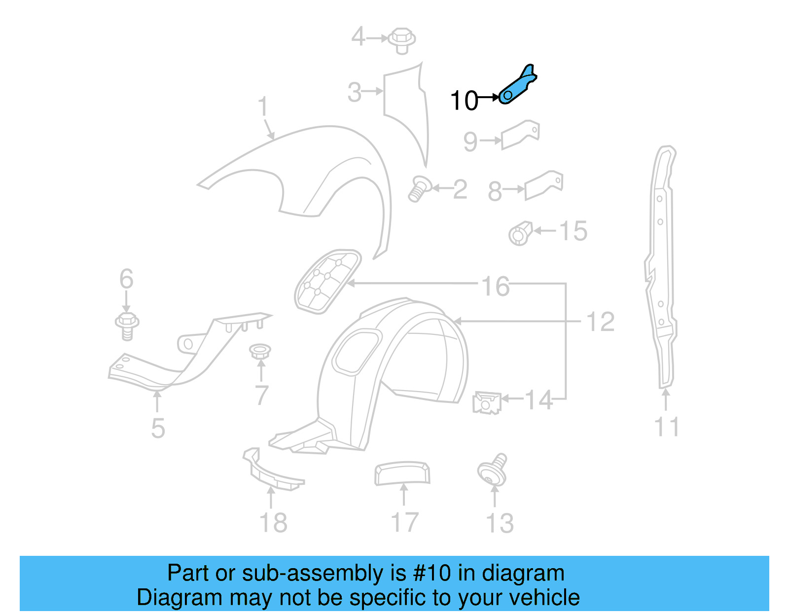 Rear Bracket 5C5-810-697 - View 4