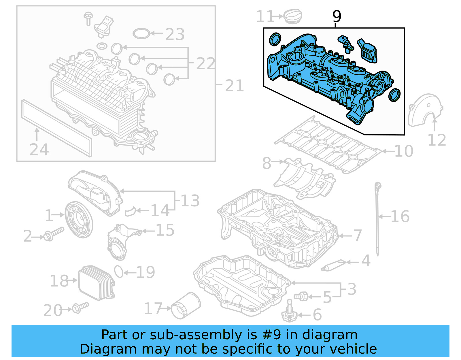 Valve Cover 04E-103-469-EA - View 8