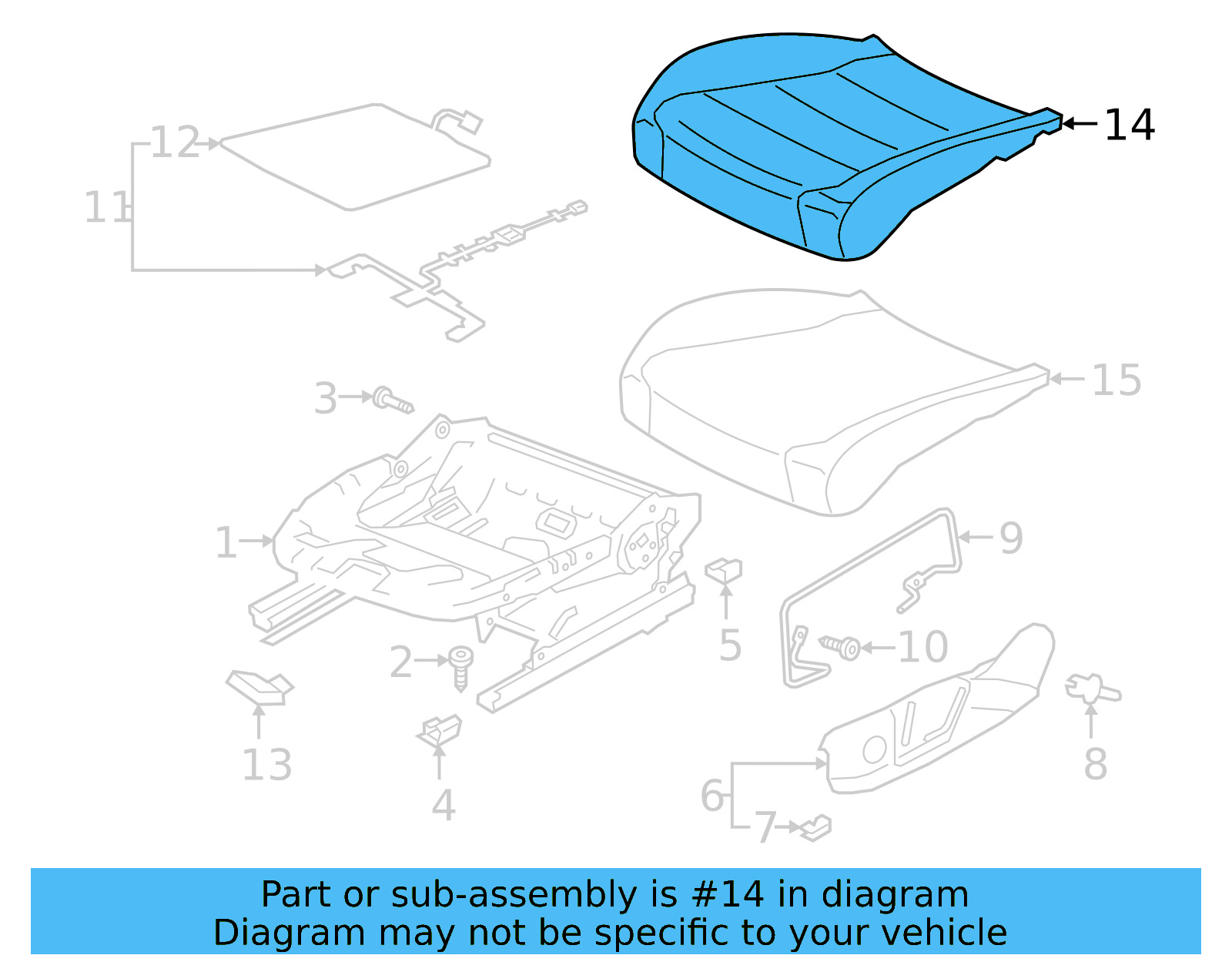 Seat Cover 17A-881-406-L-UKY - View 9