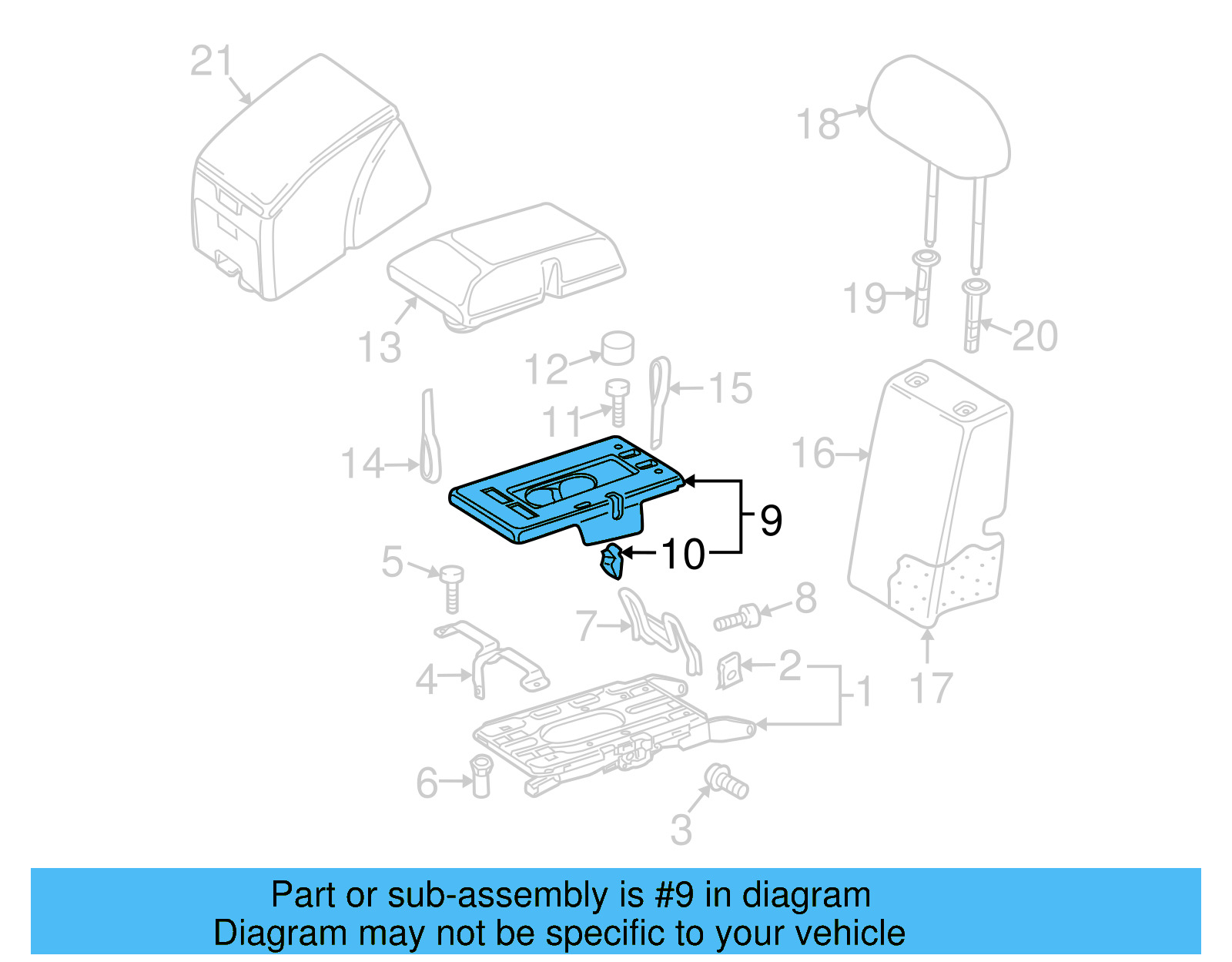 Storage Compartment Insert 5M0-862-559-95T - View 6