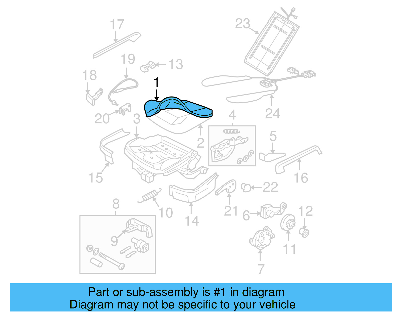 Cushion Cover 1C0-881-405-AN-KWY - View 4