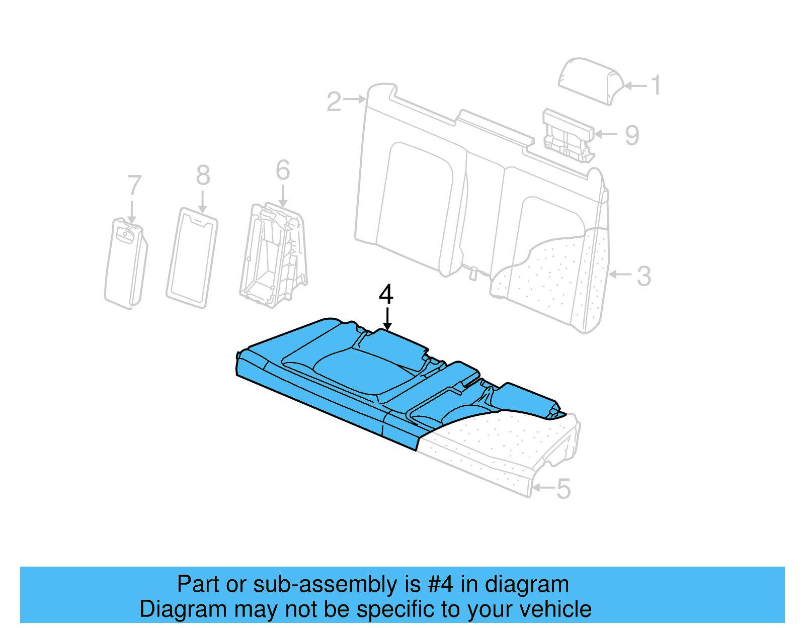 Cushion Cover 1Y0-885-405-A-KWX - View 6