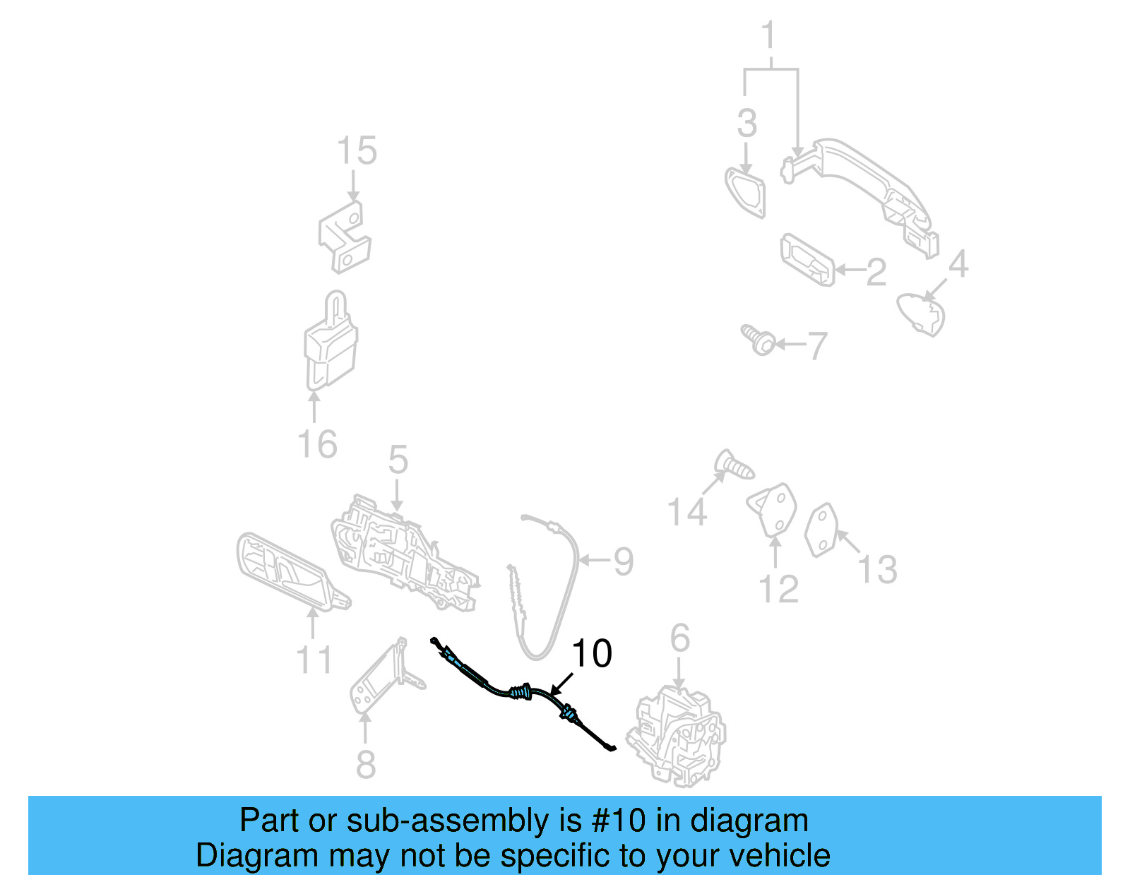 Cable 3C4-837-085-D - View 2